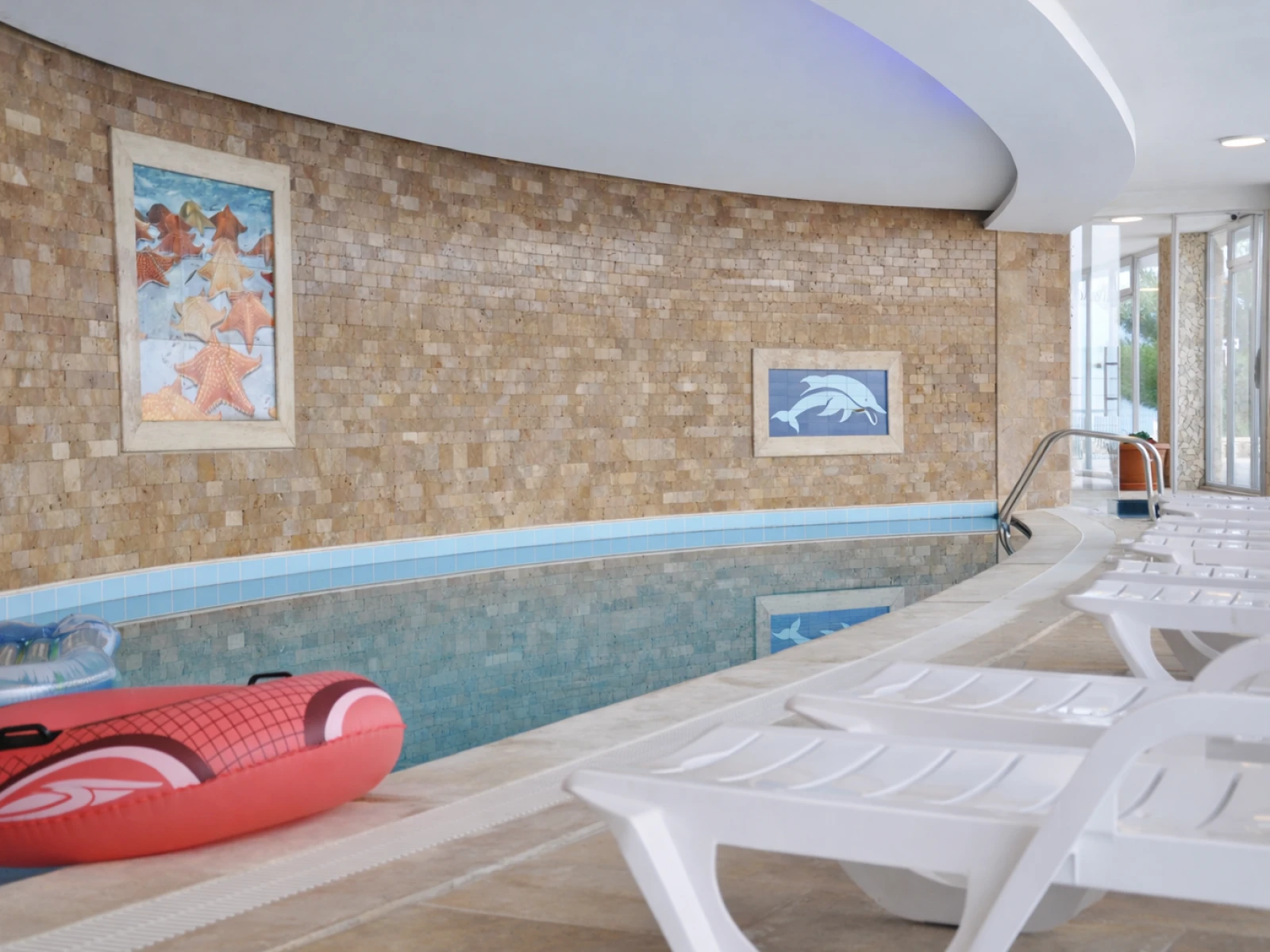 Heated indoor pool area at Lavender Residence in Kuşadası