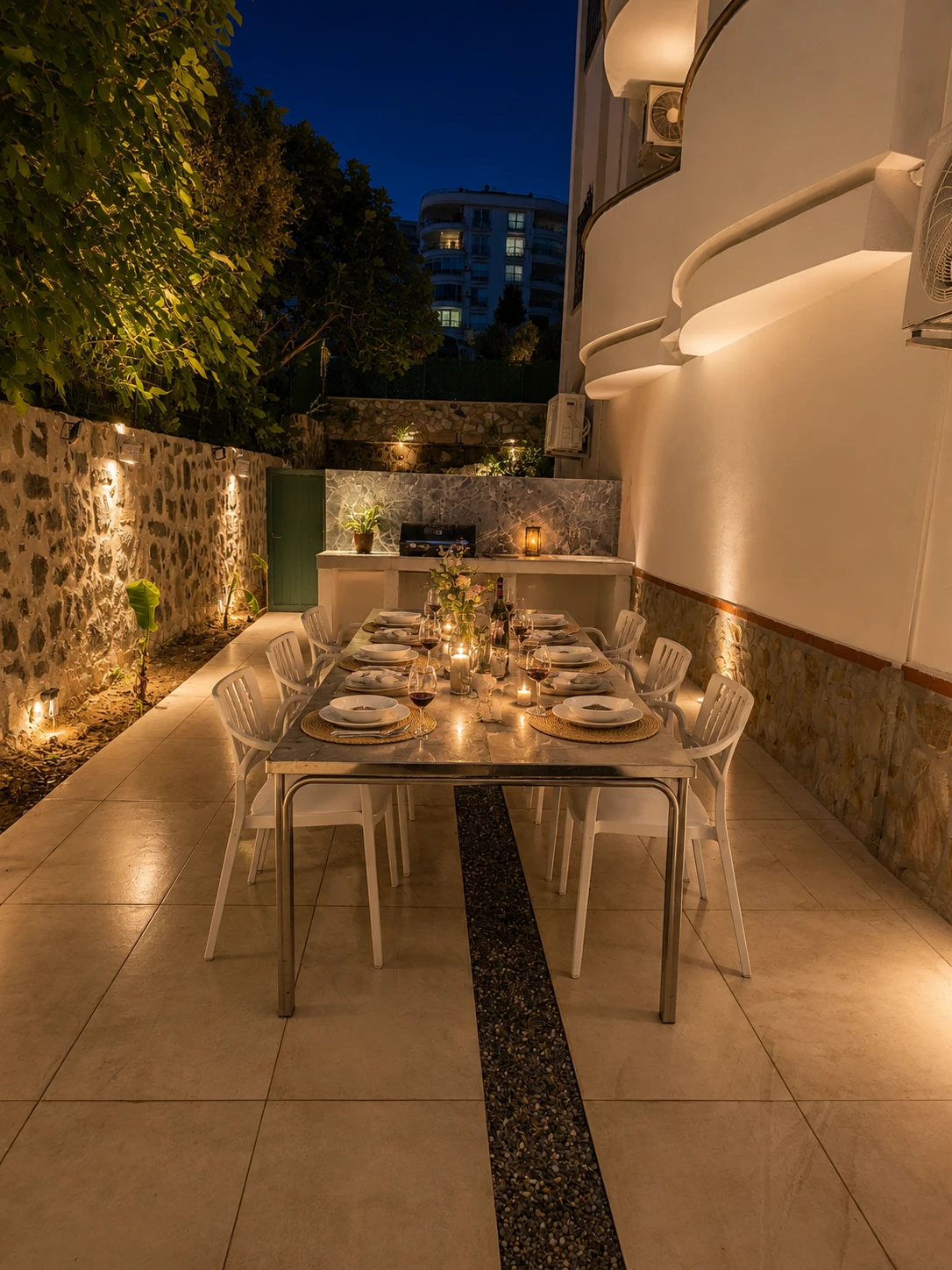 terrace dining area