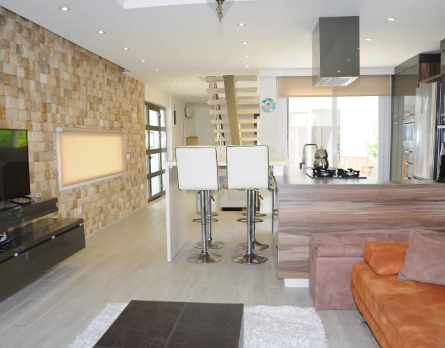 oturma odası ve mutfak