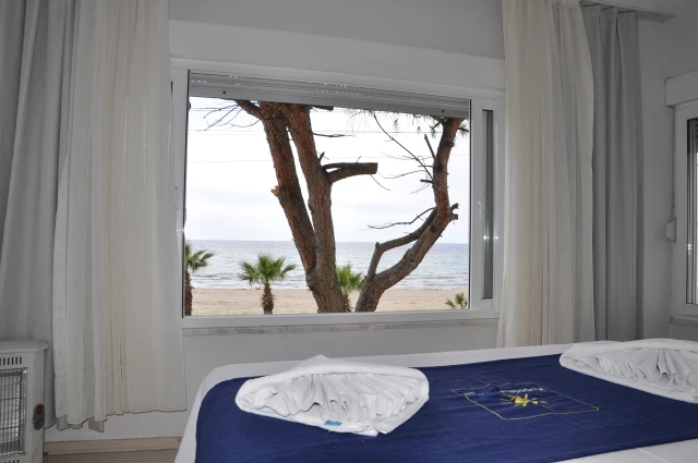 villa plaj yatak odası